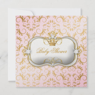 311 Ciao Bella Golden Divine Pink Baby shower Kaart