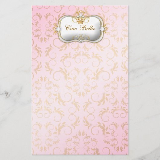 311 Ciao Bella Golden Divine Pink Briefpapier (Voorkant)