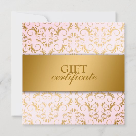 311-Ciao Bella Golden Divine Pink Gift Certificate (Voorkant)
