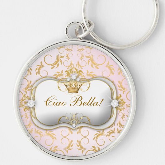 311 Ciao Bella Golden Divine Pink Sleutelhanger (Voorkant)