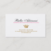 311-Ciao Bella Golden Divine Pink Visitekaartje (Achterkant)