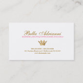 311 Ciao Bella Golden Divine Pink Visitekaartje (Achterkant)