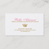 311 Ciao Bella Golden Divine Pink Visitekaartje (Achterkant)