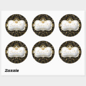311 Ciao Bella Golden Divine Rich Black Ronde Sticker (Vel)