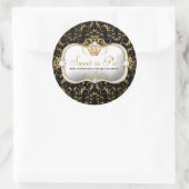 311 Ciao Bella Golden Divine Rich Black Ronde Sticker (Tas)