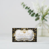 311-Ciao Bella Golden Divine Rich Black Visitekaartje (Staand voorkant)