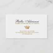 311-Ciao Bella Golden Divine Rich Black Visitekaartje (Achterkant)