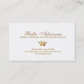 311 Ciao Bella Golden White Divine Visitekaartje (Achterkant)