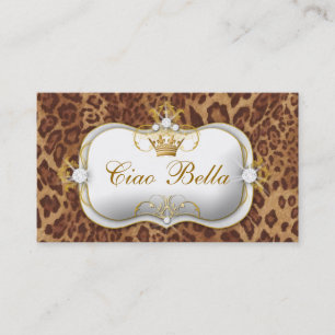 311 Ciao Bella Leopard Visitekaartje