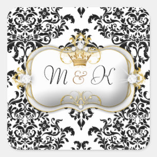 311 Ciao Bella & Lovey Dovey Damask Vierkante Sticker