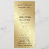 311 Ciao Bella Lovey Dovey Damask Wedding Program Programmakaart (Achterkant)