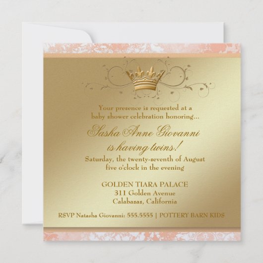 311 Ciao Bella "Peraches & Cream"  Chic Kaart (Achterkant)