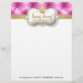 311 Ciao Bella Pink Tuft Briefhoofd Ontwerp (Voorkant)