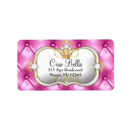 311 Ciao Bella Pink Tuft Etiket (Voorkant)