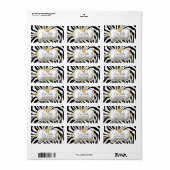 311 Ciao Bella Zebra Strepen Etiket (Full Sheet)