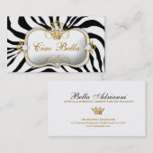 311 Ciao Bella Zebra Visitekaartje (Voorkant / Achterkant)