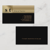 311 Classy Professional Black & Gold Visitekaartje (Voorkant / Achterkant)