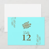 311-Coastal Seaturtle Turquoise Tafelnummers (Voorkant / Achterkant)