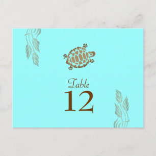 311-Coastal Seaturtle Turquoise Tafelnummers