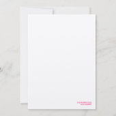 311 Cocktails & Glamping Gold Metallic Kaart (Achterkant)