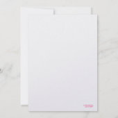 311 Cocktails & Lingerie Metallic Kaart (Achterkant)