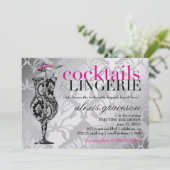 311 Cocktails & Lingerie Metallic Kaart (Staand voorkant)