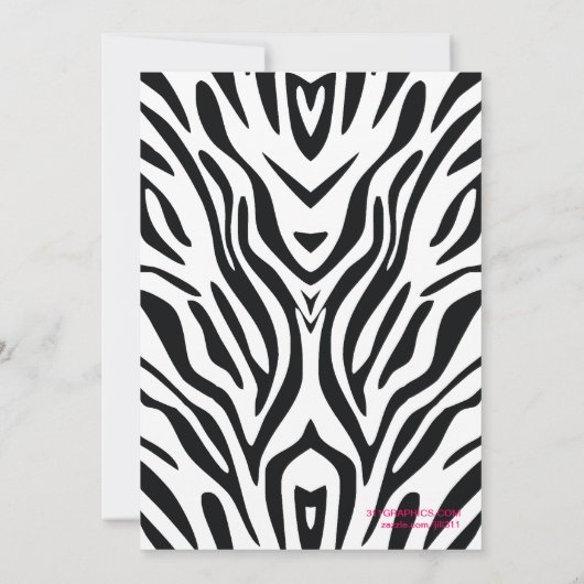 311 Cocktails & Lingerie-Zebra Kaart (Achterkant)