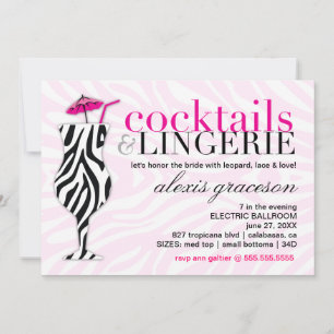 311 Cocktails & Lingerie-Zebra Kaart