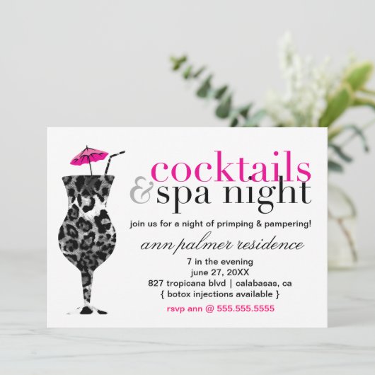 311 Cocktails & spa Kaart (Staand voorkant)