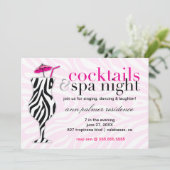 311 Cocktails & Spa-Zebra Kaart (Staand voorkant)