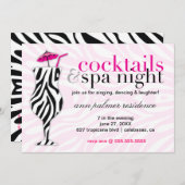 311 Cocktails & Spa-Zebra Kaart (Voorkant / Achterkant)