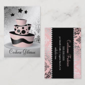 311 Couture Gâteaux Premium Pearl Paper Visitekaartje (Voorkant / Achterkant)