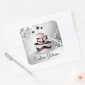 311 Couture Gâteaux Vierkante Sticker (Envelop)
