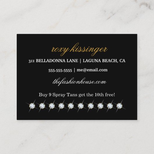 311 Cowgirl Spray Tans Visitekaartje (Achterkant)