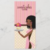 311 Cupcake Cutie African American Pink Menu (Voorkant)
