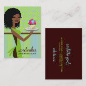 311 Cupcake Cutie Blue Green Visitekaartje (Voorkant / Achterkant)