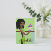 311 Cupcake Cutie Blue Green Visitekaartje (Staand voorkant)