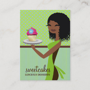 311 Cupcake Cutie Blue Green Visitekaartje