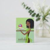 311 Cupcake Cutie Blue Green Visitekaartje (Staand voorkant)