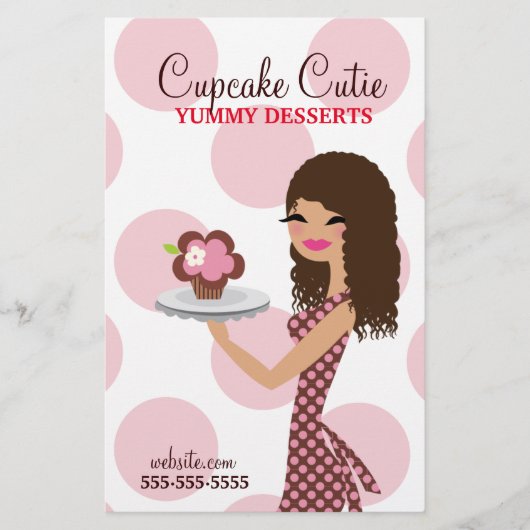 311 Cupcake Cutie Curly Brown Hair Flyer (Voorkant)