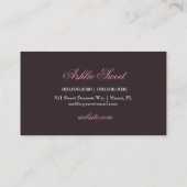 311-Cupcake Divine Solid Damask Visitekaartje (Achterkant)