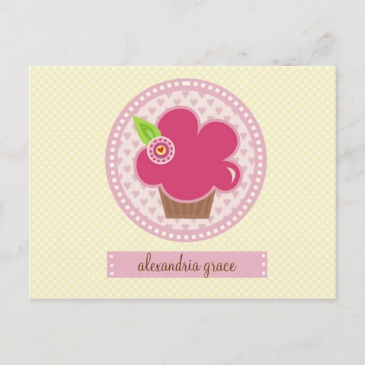 311-CUPPYCAKE CUTIE BRIEFKAART (Voorkant)