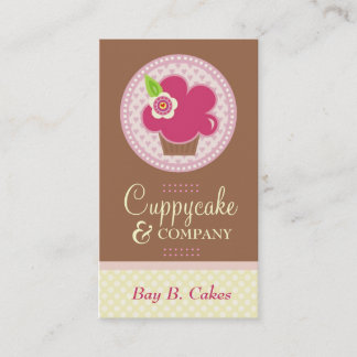 311 CUPPYCAKE CUTIE W FLOWER VISITEKAARTJE