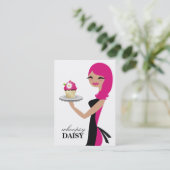 311 Dagen de Cupcake Cutie Pink Visitekaartje (Staand voorkant)