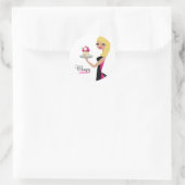 311 Daisy Cupcake Cutie | Golvend blond Ronde Sticker (Tas)