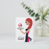 311 Daisy the Cupcake Cutie Red Visitekaartje (Staand voorkant)