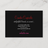 311 Daisy the Cupcake Cutie Red Visitekaartje (Achterkant)