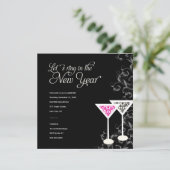 311-Damasglas | Nieuwe jaren oud Kaart (Staand voorkant)