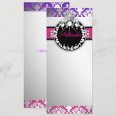 311-Damask Shimmer Paarse Radiance Programme Programmakaart (Voorkant / Achterkant)
