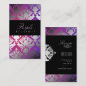 311 Damask Shimmer Paarse Radiance Programme Visitekaartje (Voorkant / Achterkant)